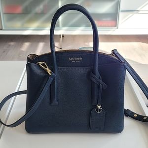 Kate Spade Margaux Medium Satchel in Navy Blue